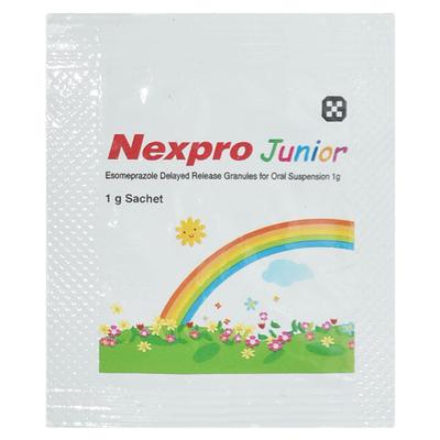 NEXPRO JUNIOR Sachet 1gm - Ulcer/Reflux/Flatulence-Aaa