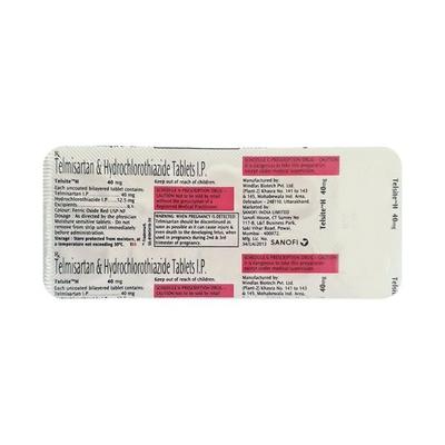 Telsite H 40mg Tablet 10'S - Hypertension-Ang