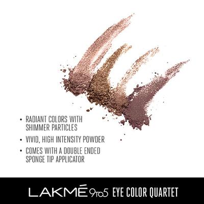 Lakme 9 To 5 Eye Color Quartet Eye Shadow Mystic Nudes 7 Gm - Eyeshadow, Bases & Primers