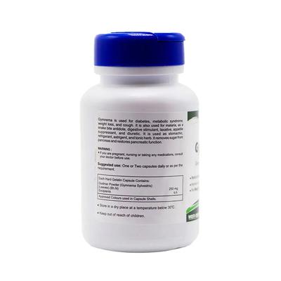 Healthvit Gymnevit Gymnema Sylvestris 250 mg Capsules 60's - Herbal Dietary Supplement