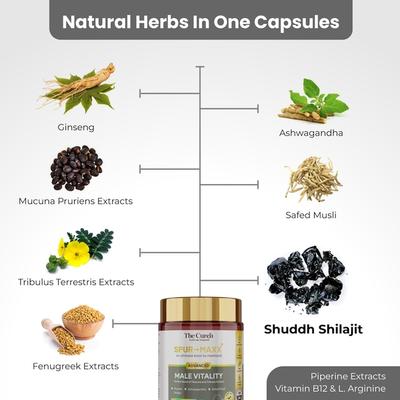 The Curen Spurmaxx Advanced Male Vitality Veg Capsule 60's - Sexual Care