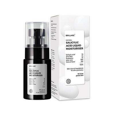 Brillare Salicylic Acid Liquid Moisturiser for Clear, Purified, Acne Prone Skin 30 ml - Lotions & Creams