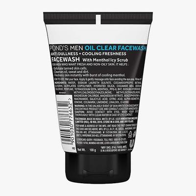 Pond's Men Oil Clear Facewash 100 gm - Face Moisturizers