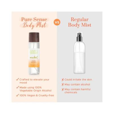 PureSense Mischief Orange Body Mist Long Lasting Women's Perfume 1's - Body Mist/Spray