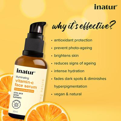 Inatur Skin Brightening & Repair Vitamin C Face Serum 30 ml - Face Serum