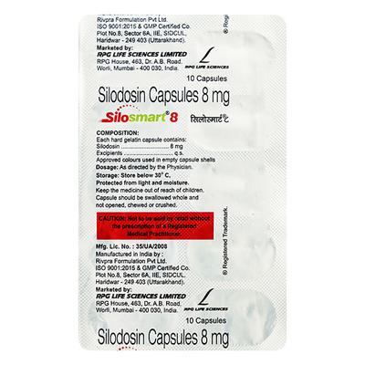 Silosmart 8mg Capsule 10'S - Bladder And Prostate Disorders-Dru