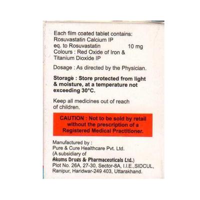 ROSYCAP 10 Tablet 15's - High Cholesterol-Dys