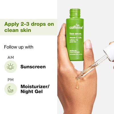 Mcaffeine Green Tea Face Serum With Vitamin C 15% 30 ml - Face Serum