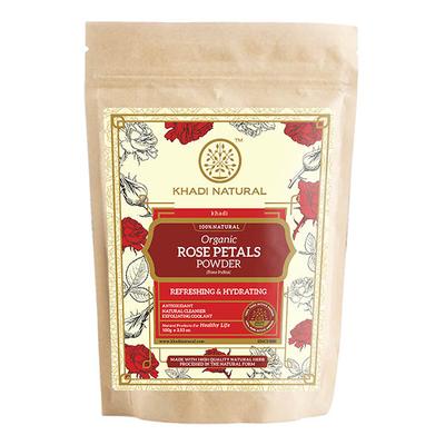KHADI NATURAL ROSE PETALS ORGANIC POWDER 100 gm - Powder