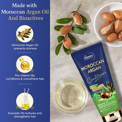 St.Botanica Moroccan Argan Hair Conditioner with Organic Argan Oil & Vitamin E 200 ml - Conditioners