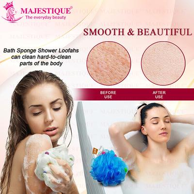 Majestique Cleanse Flower Loofah Mesh Bath Shower Ball For Women And Men, Shower Essential Skin Care 1's - Loofahs & Sponges