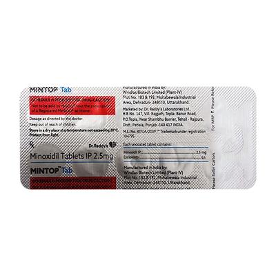 MINTOP 2.5mg Tablet 3x10's - Hypertension-Oah