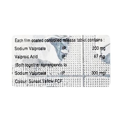 VALPROVAL CR 300 Tablet 10's - Epilepsy/Convulsion-Ant