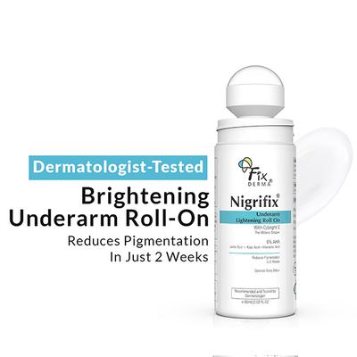 Fixderma Nigrifix Underarm Roll on for Brightens Skin & Exfoliates Underarm 60 ml - Deodorants/Roll-Ons