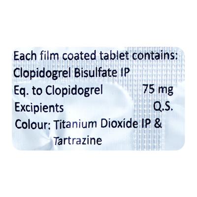 CUGREL 75 Tablet 10's - Blood Clot-Ant