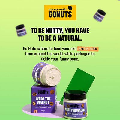 GONUTS By Bewakoof What the Walnut Underarm Scrub 100 gm - Hand Creams
