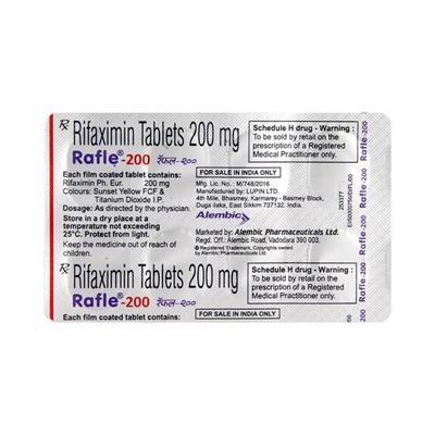 Rafle 200mg Tablet 10'S - Bacterial Infections-OAB