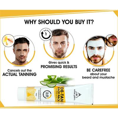 Urbangabru De-Tan Face Pack Tan Removal Face Pack In 10 Mins 100 gm - Face Packs