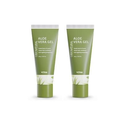 VITRO I AM NATURAL Aloe Vera Gel (Pack of 2) 200 gm - Face Gels