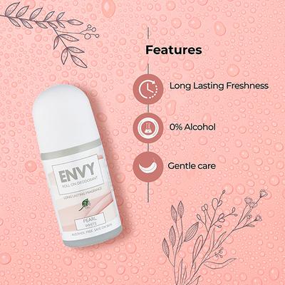 Envy Roll On Pearl White 50 ml - Women Deodorants/Roll-Ons