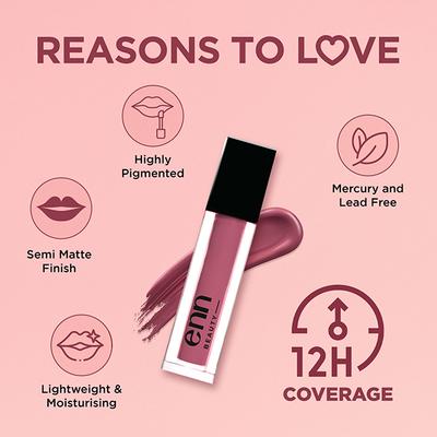 ENN Transferproof Matte Liquid Lipstick - Berry Vodka 1.5 ml - Liquid Lipsticks