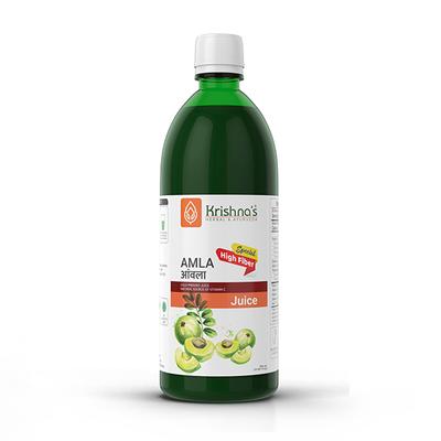 Krishna's Herbal & Ayurveda Special High Fibre Amla Juice 500 ml - Ayurvedic Juices