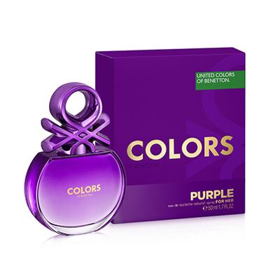 United Colors Of Benetton Colors Purple For Her Eau De Toilette 50 ml - Women Perfumes (Edt/Edp)