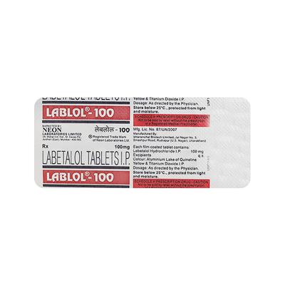 Lablol 100mg Tablet 10'S - Hypertension-Bet