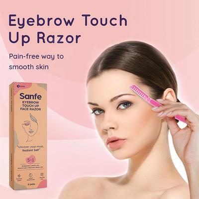 Sanfe Eyebrow Touch Up Face Razor 3's - Hair Removal Accessories