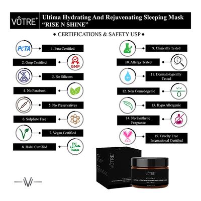 Votre Ultima Hydrating & Rejuvenating Sleeping Mask - Multivitamin 50 gm - Night Cream
