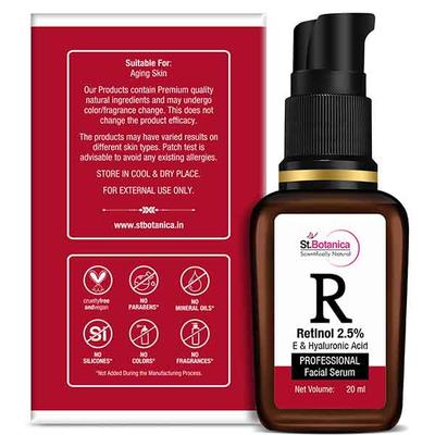 St.Botanica R-Retinol 2.5% Professional Facial Serum 20 ml - Dark Circle & Wrinkle Busters