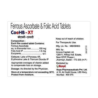 COEHB XT Tablet 10's - Supplements-Vam