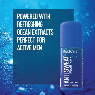 Bold Care Ocean Fresh Anti-sweat Deodorant Roll-On 50ml - Men Deodorants/Roll-Ons