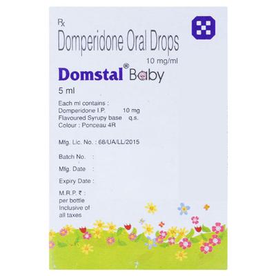 Domstal Baby Delicious Strawberry Flavour Drops 5ml - Gastro Intestinal Motility Disorders-GIT