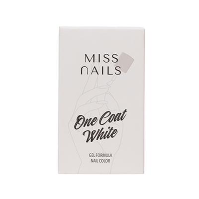 Miss Nails Nail Paint One Coat White 6 ml - Nail Polish