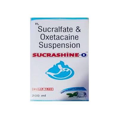 SUCRASHINE O SUGAR FREE PEPPERMINT FLAVOUR Suspension 200ml - Ulcer/Reflux/Flatulence-Aaa