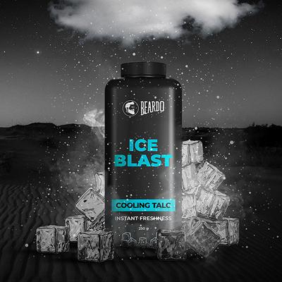 Beardo Instant Freshness Cooling Talc - Ice Blast 250 gm - Talcum Powders