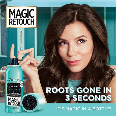 L'Oreal Paris Magic Retouch Instant Root Concealer Spray Black 75 ml - Hair Sprays & Mists