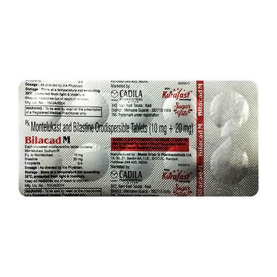 BILACAD M SUGAR FREE Tablet 10's - Allergies-Ant