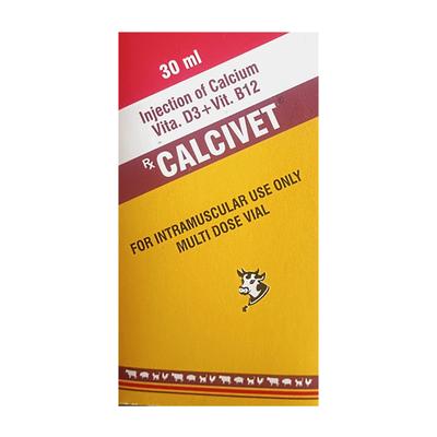 CALCIVET (VET) Injection 30ml Price, Uses, Side effects, Substitutes |  Netmeds