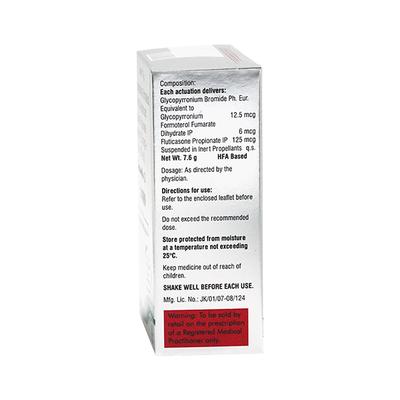 FORMOFLO G WITH DOSE INDICATOR 120md Inhaler 7.6g - Asthma/COPD-Ast