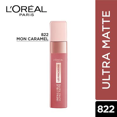 L'Oreal Paris Infallible Ultra Matte Liquid Lipstick, Les Macarons, 822 Mon Caramel 5 Gm - Liquid Lipsticks