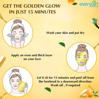 Everyuth Golden Glow Peel-Off Mask 100 g - Masks & Peels