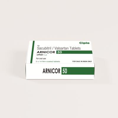 ARNICOR 50 Tablet 14's - Heart Failure-Ant