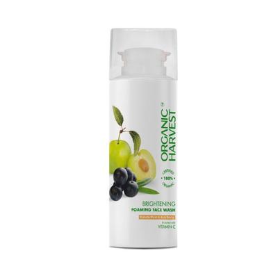 Organic Harvest Brightening Foaming Face Wash for All Skin Vitamin C kakadu plum & Acai Berry 100 gm - Face Washes