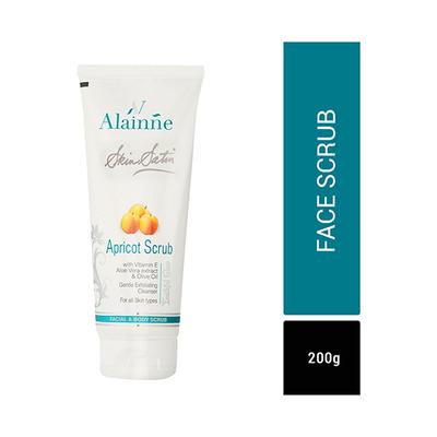 Alainne Skin Satin Apricot Face and Body Scrub 200 gm - Scrubs & Exfoliants