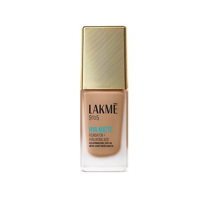 Lakme 9to5 Hya Matte Foundation + Hyaluronic Acid Cool Walnut 25 ml - Foundation