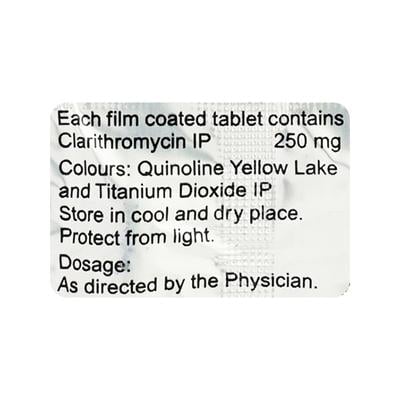 Clarigard 250mg Tablet 10'S - Bacterial Infections-Mac