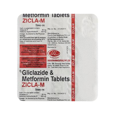 ZICLA M Tablet 15's - Diabetes-Ant