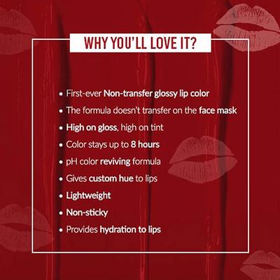 Colorbar Sexy Kiss Proof Gel Lipcolor Hotty - (005) 3.5ml - Liquid Lipsticks
